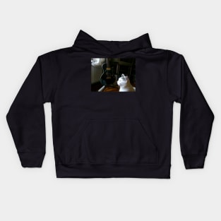 The Cat and the Guitar Kids Hoodie